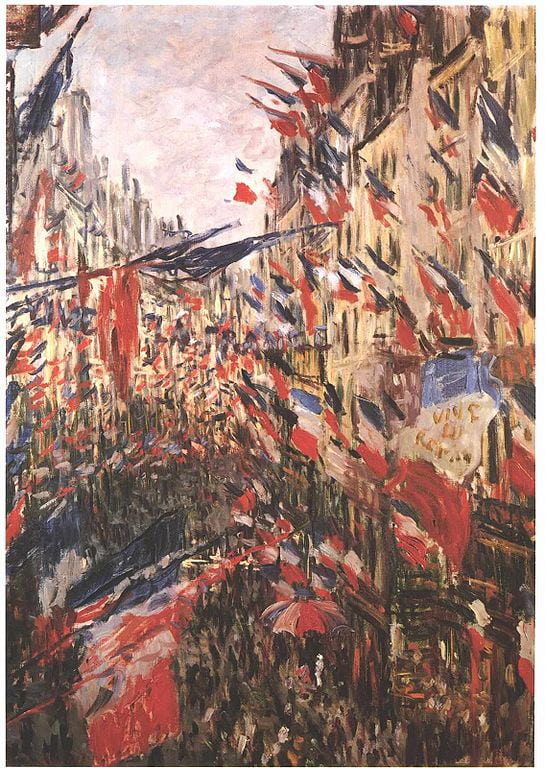 Claude Monet: Rue St-Denis, Festivities of June 30, 1878, 1878 (Musée de Rouen)
