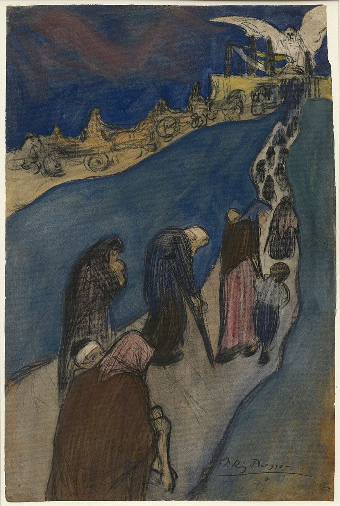 Pablo Picasso: Au bout de la route (The End of the Road), 1899-1900 (Guggenheim Museum)