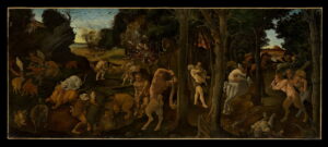 Piero di Cosimo: Caccia Primitiva, ca 1494-1500 (New York: Metropolitan Museum)
