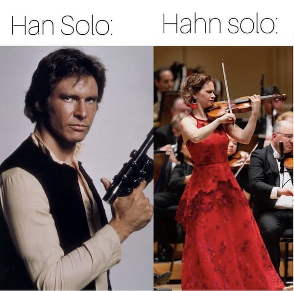 Han solo vs Hahn solo music meme