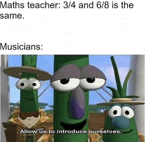 Maths Teacher: 3/4 and 6/8 Is the Same