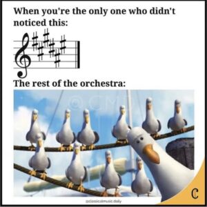 when you cannot recognize the key signature meme