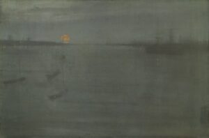 James McNeill Whistler : Nocturne: Blue and Gold–Southampton Water, 1872 (Art Institute of Chicago)
