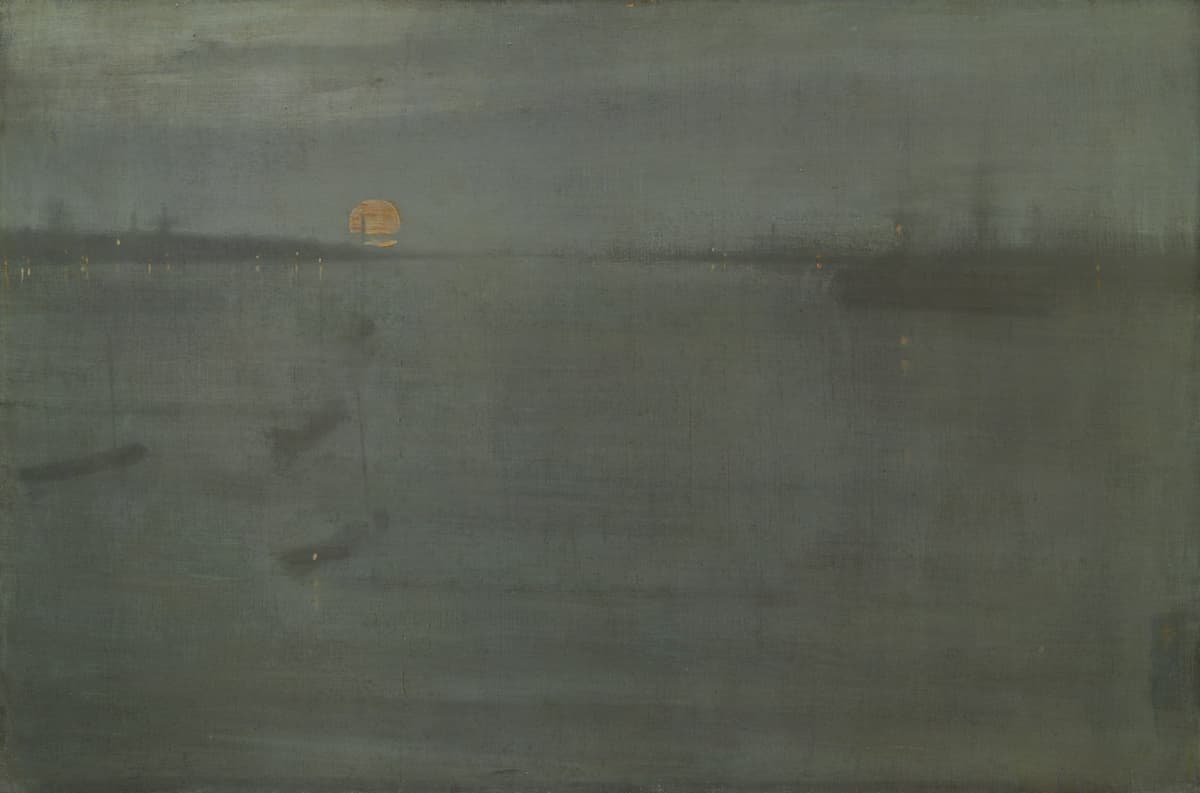 James McNeill Whistler : Nocturne: Blue and Gold–Southampton Water, 1872 (Art Institute of Chicago)