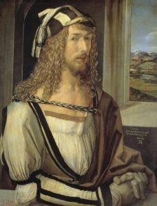 Albrecht Dürer: Self-portrait age 26, 1497 (Prado Museum)