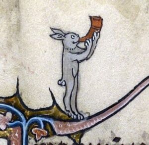 Rabbit with horn (Ms. Codex 724 (Philadelphia, University of Pennsylvania, Rare Book & Manuscript Library), fol. 280v)