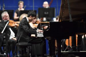 Eric Lu performing at the Leeds International Piano Competition