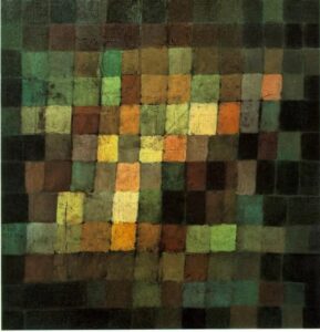 Paul Klee: Alter Klang: Abstrakt auf Schwarz (Ancient Sound: Abstract on Black, 1925)