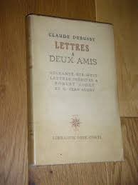 Photo of the letters between composer Claude Debussy and Robert Godet