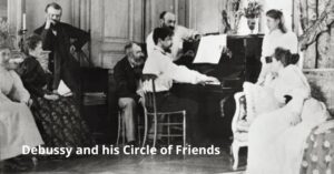 Composer Claude Debussy and friends banner