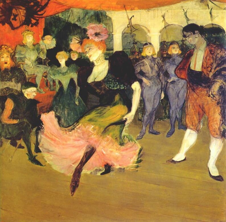 Toulouse-Lautrec: Marcelle Lender dancing the Bolero in Hervé’s "Chilperic", 1895 (Washington, DC: National Gallery of Art)