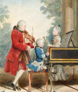 The Mozart family playing chamber music