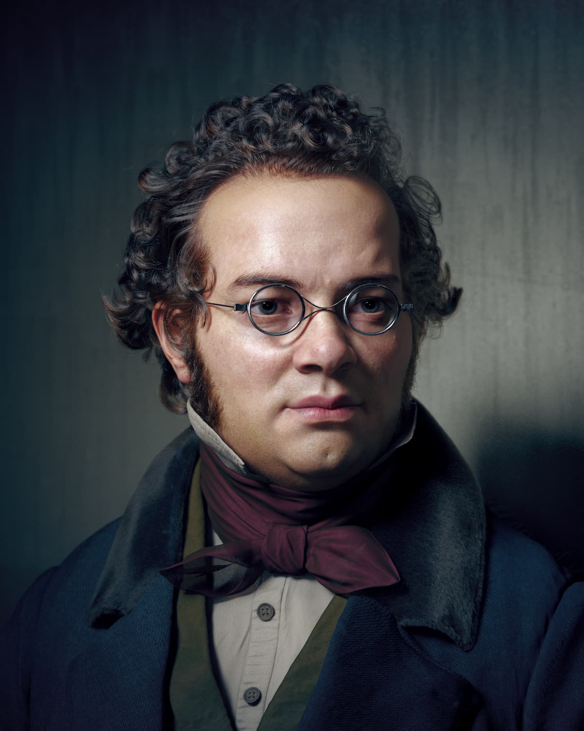 3D portrait of composer Franz Schubert