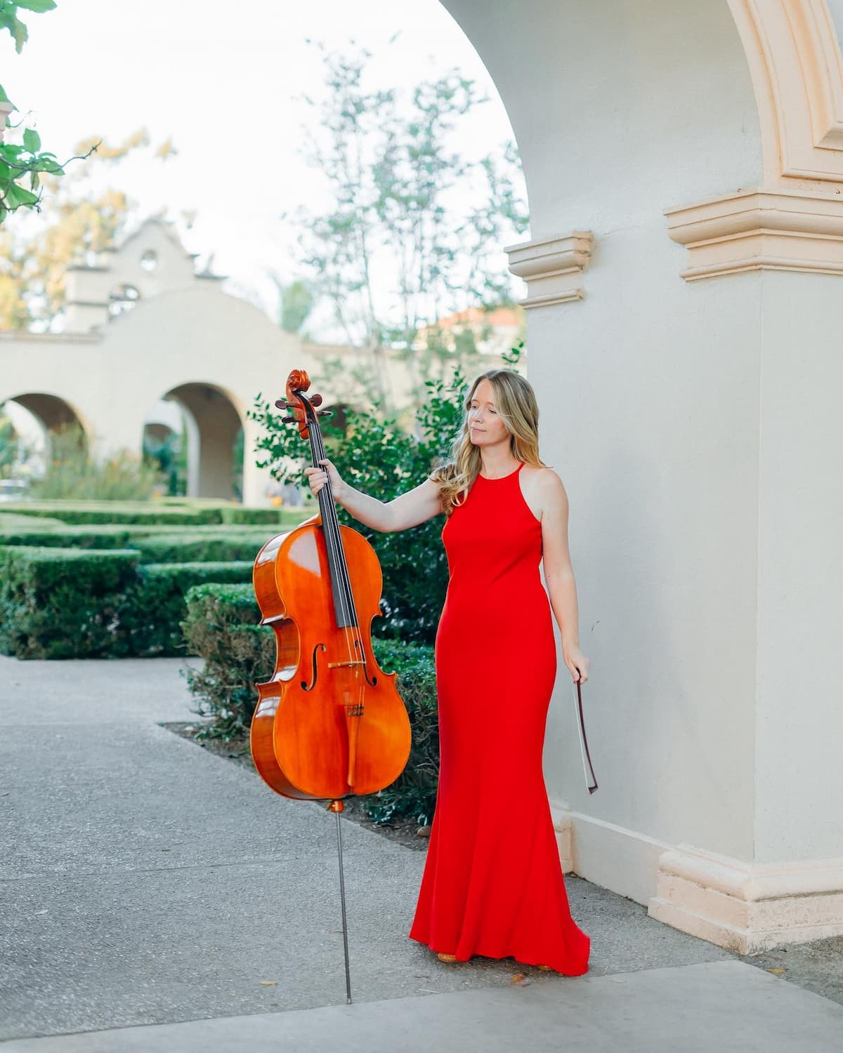 Sophie Webber with her cello