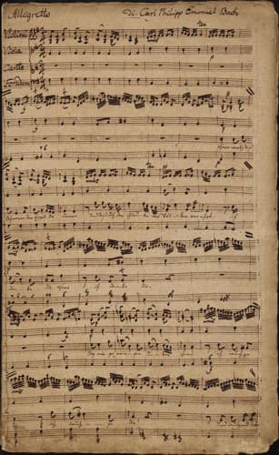 Manuscript of C.P. E. Bach