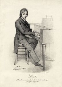 Composer Franz Liszt at the age of 12