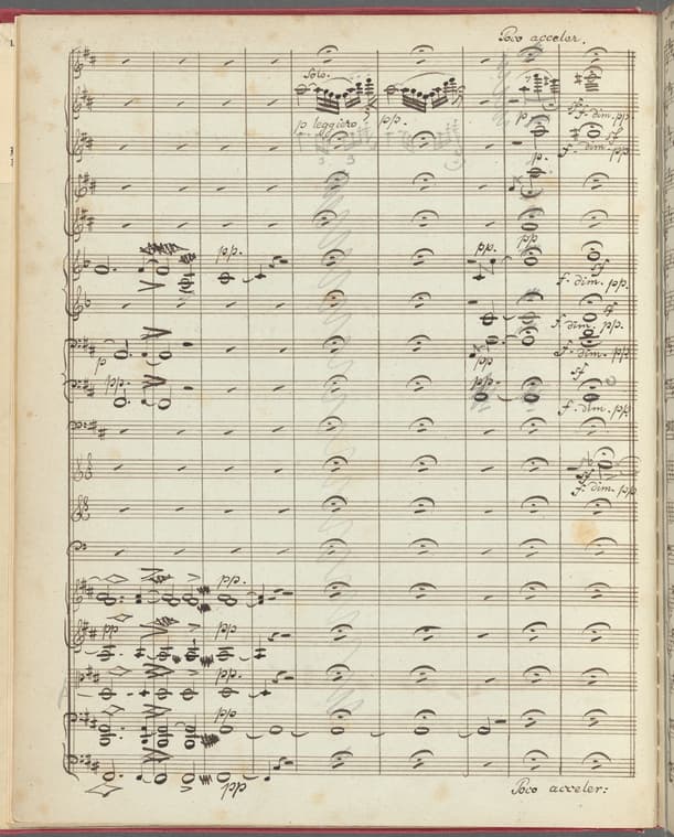 Score of Mendelssohn's Calm Sea and Prosperous Voyage, Op. 27