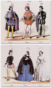 Rigoletto: Costumes for the Duke and Gilda, 1851 (Ricordi)