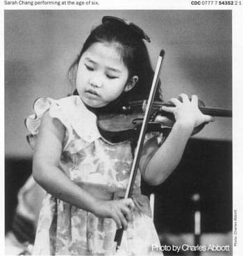 Violinist Sarah Chang at age 6