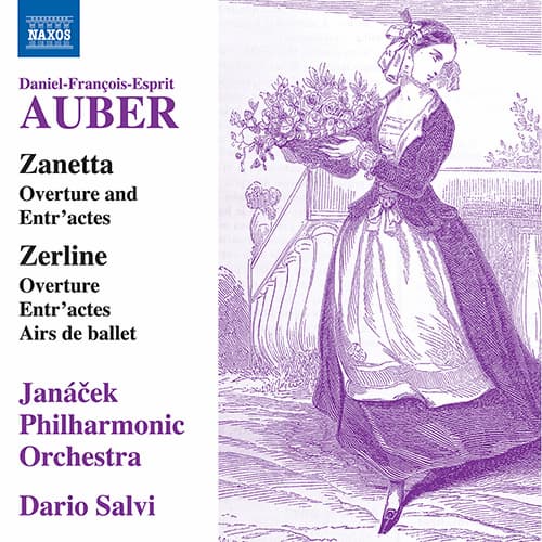 Album cover of Auber's opera Zanetta