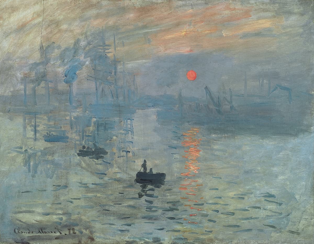 Claude Monet: Impression, soleil levant (Impression, Sunrise), 1872 (Paris: Musée Marmottan Monet)