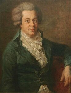 Portrait of Wolfgang Amadeus Mozart by Johann Georg Edlinger