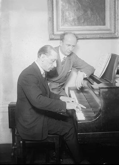 Wilhelm Furtwängler with Igor Stravinsky