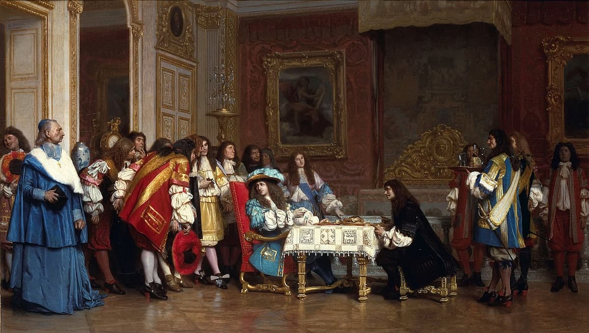 Painting of Louis XIV and Molière by Jean-Léon Gérôme