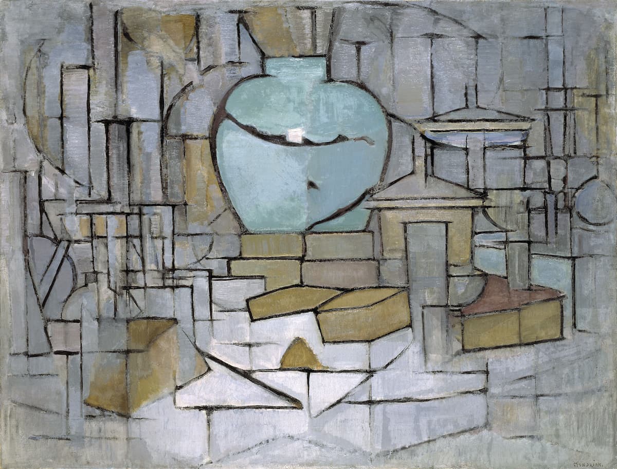 Mondrian: Still Life with Ginger Pot II, 1912 (Gemeentemuseum den Haag, Hague, Netherlands)