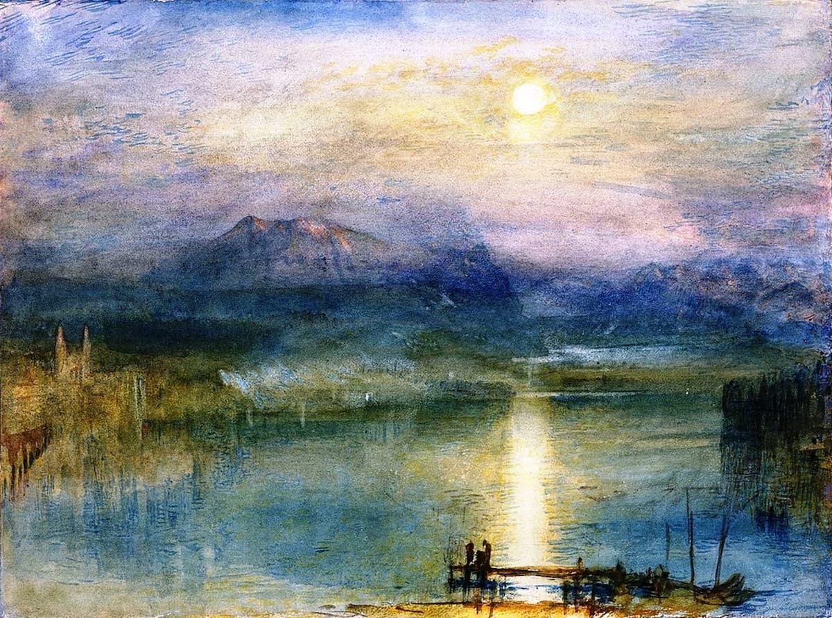 William Turner: Moonlight on Lake Lucerne