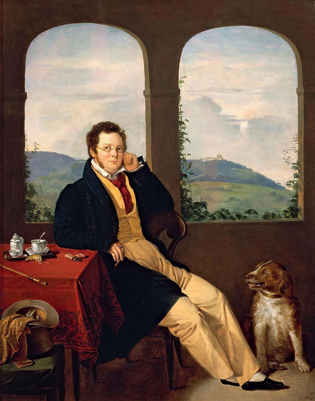 Gábor Melegh: Franz Schubert, 1827 (Hungarian National Gallery, Budapest)