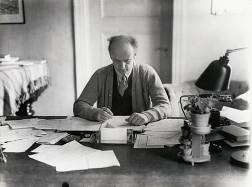 Wilhelm Furtwängler working on his composition