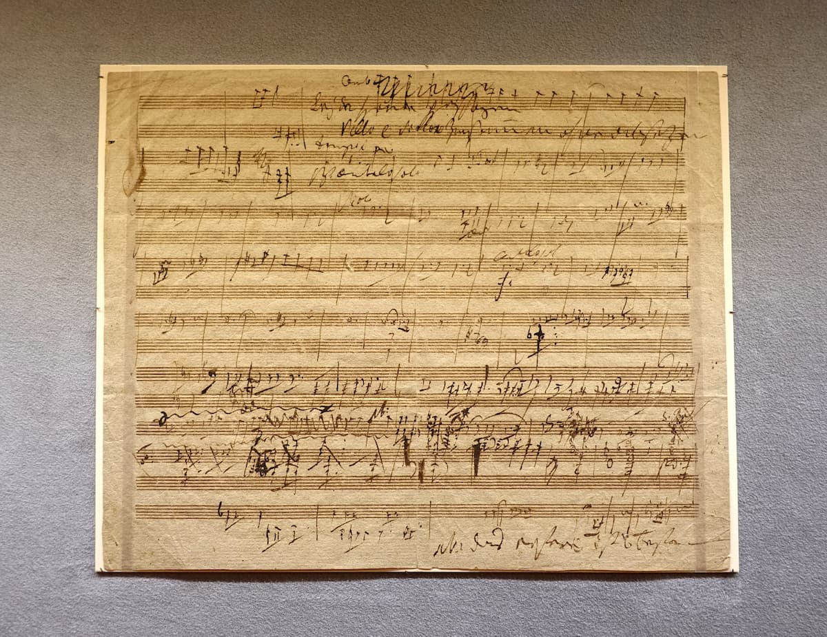 Sketches for the third and fourth movements of the Archduke Trio, Op. 97