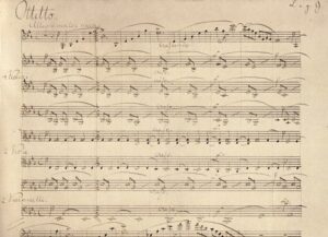 Mendelssohn's Octet autograph