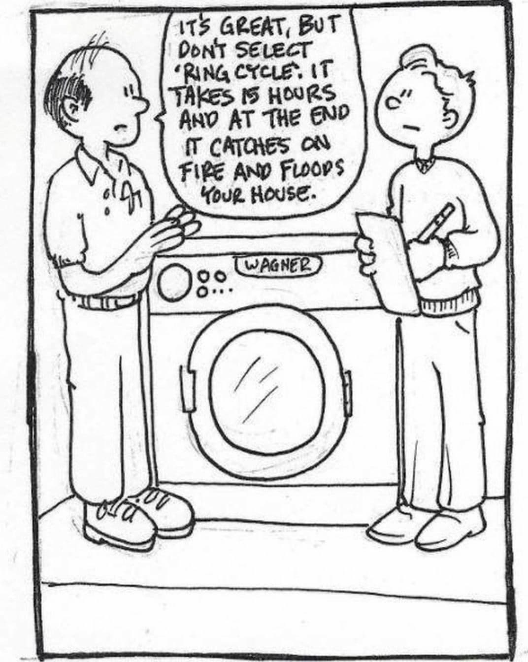 the ring cycle laundry setting music joke
