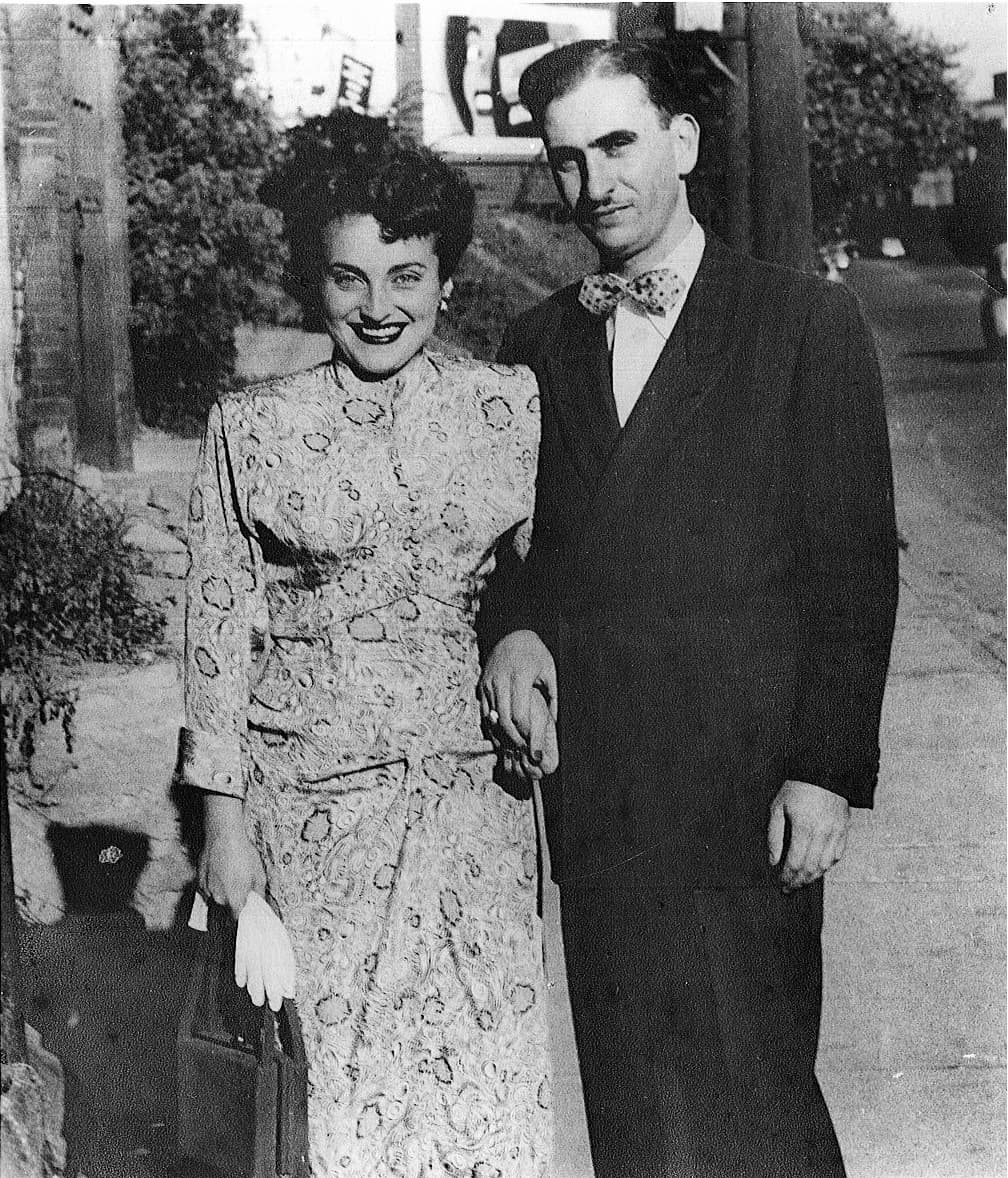 Janet Horvath's parents in Toronto, 1950