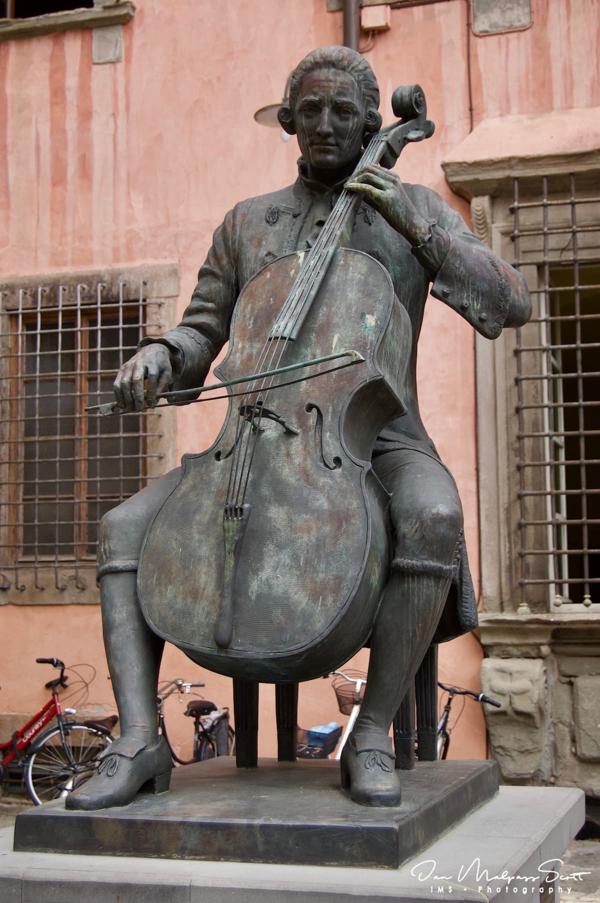 Statue of Luigi Boccherini in Lucca, Italy
