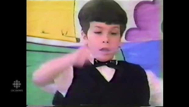 The young Yannick Nézet-Séguin conducts a school performance