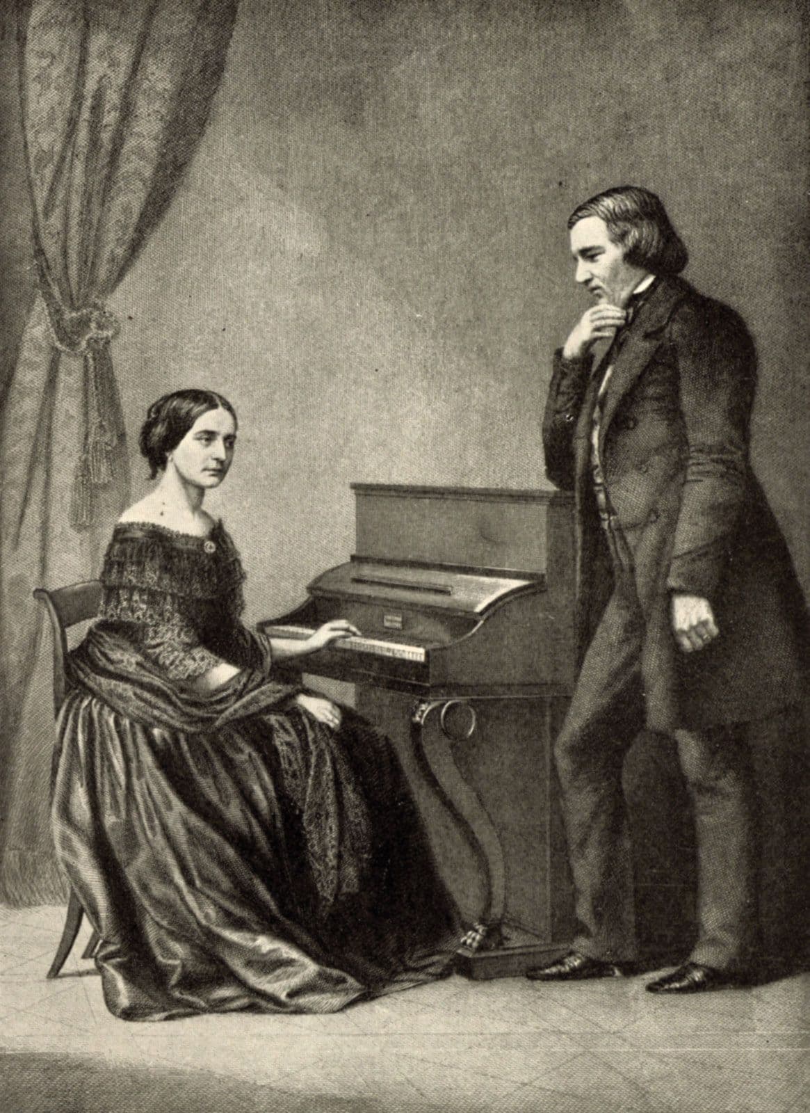 Robert and Clara Schumann, 1850