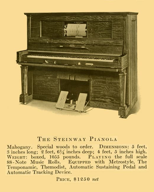 The Steinway Pianola, 1914