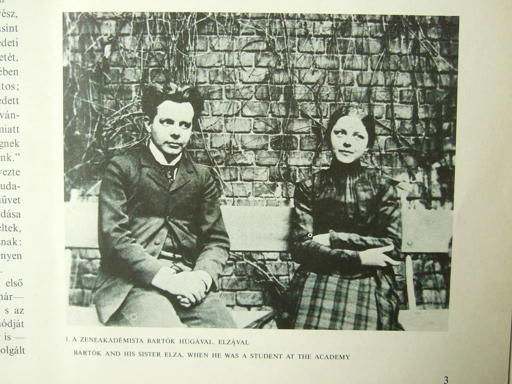 Béla Bartók and his sister
