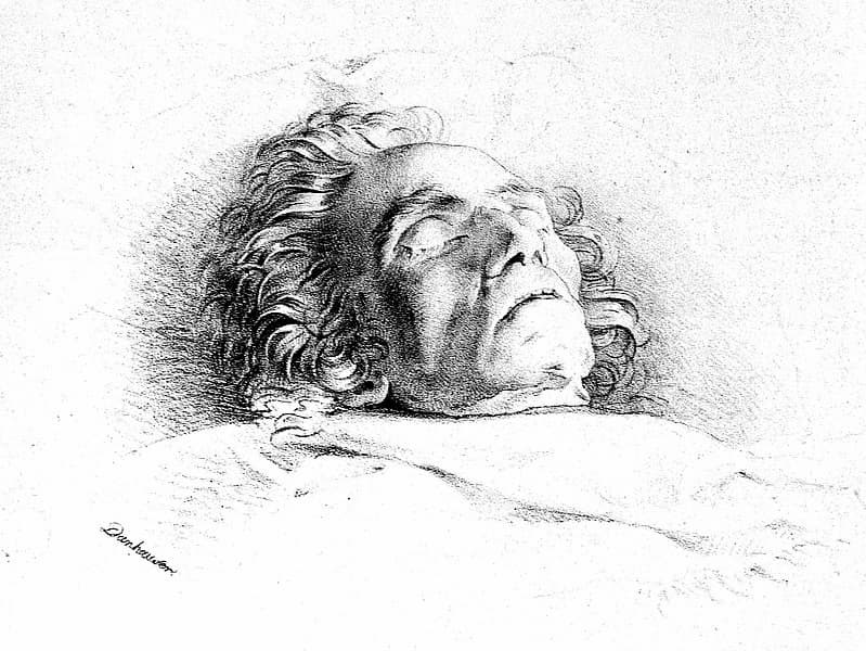 Beethoven on his deathbed