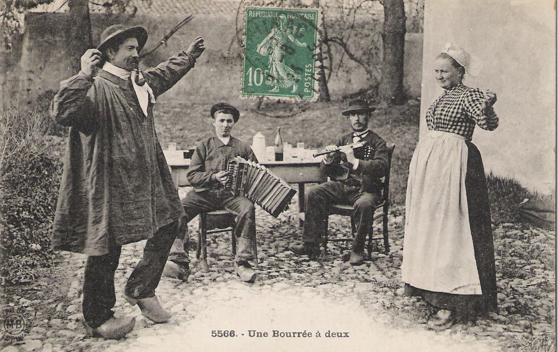 Bourrée dancers in Auvergne in the early 20th century
