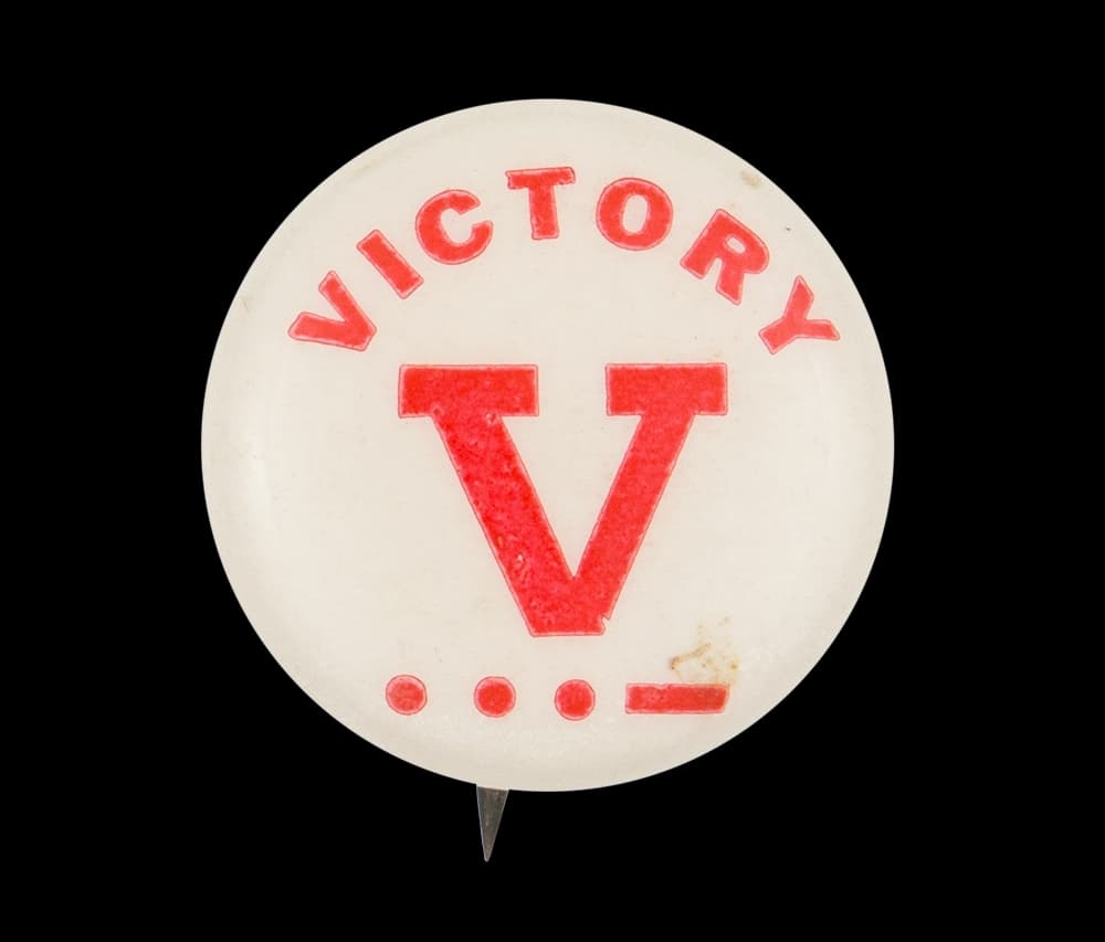 V for Victory Pin