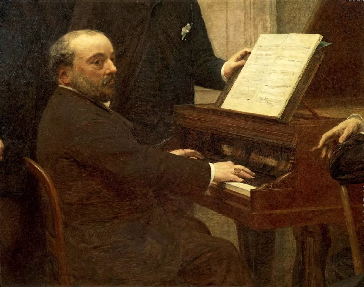 Henri Fantin-Latour: Emmanuel Chabrier, detail of Around the Piano, 1885 (Musée d'Orsay)