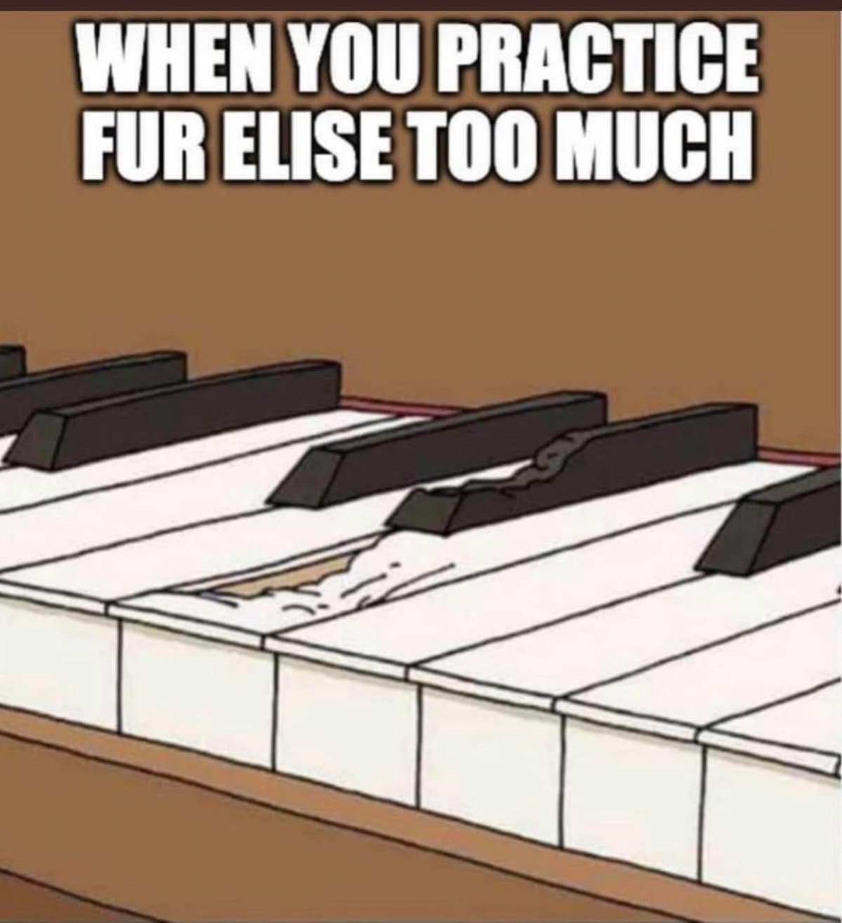 When you practice Für Elise too much classical music joke