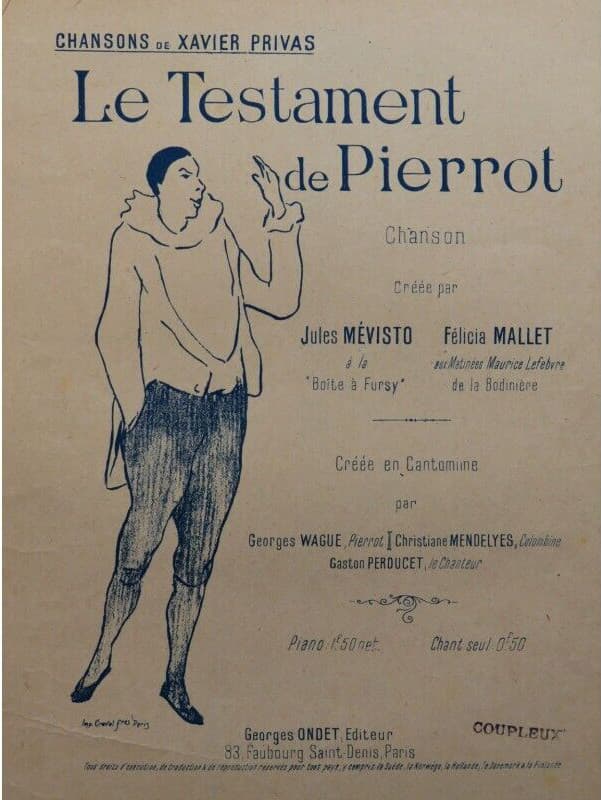 Privas: Le Testament de Pierrot (Paris: Georges Ondet, n.d.)
