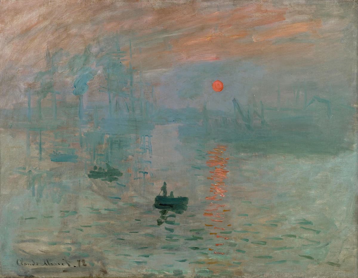 Monet: Impression, Sunrise, 1872 (Paris, Musée Marmottan Monet)