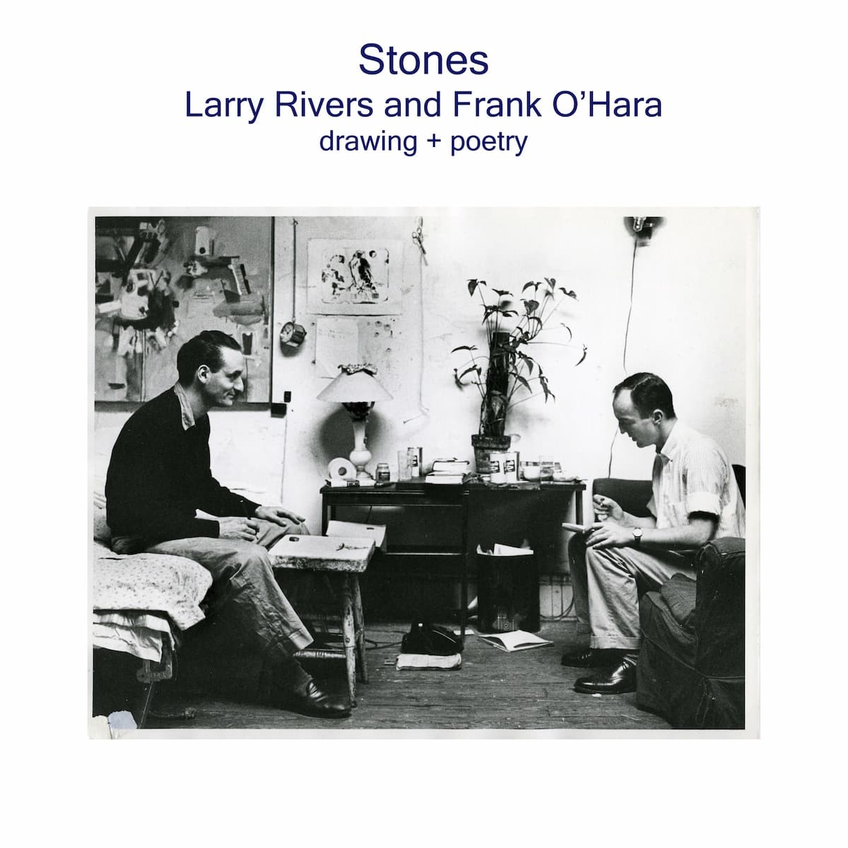 Larry Rivers (left) and Frank O’Hara (right)