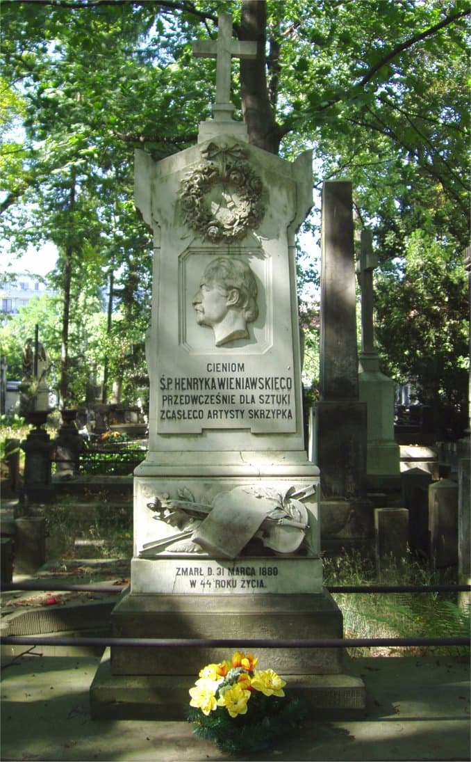 Grave of Henryk Wieniawski in Powązki, Warsaw